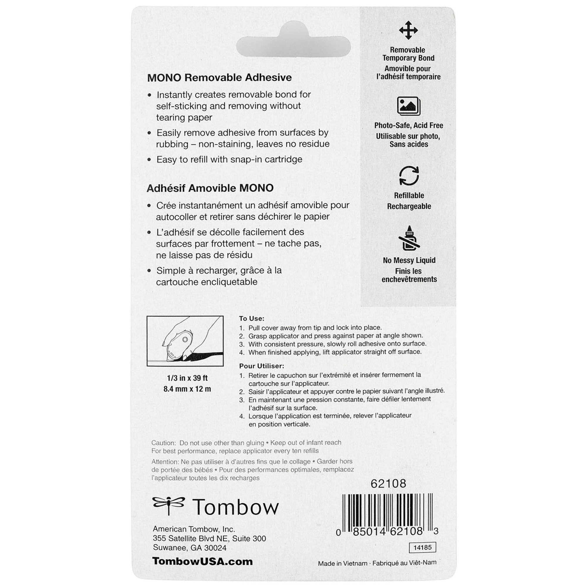 Tombow Mono Removable Adhesive